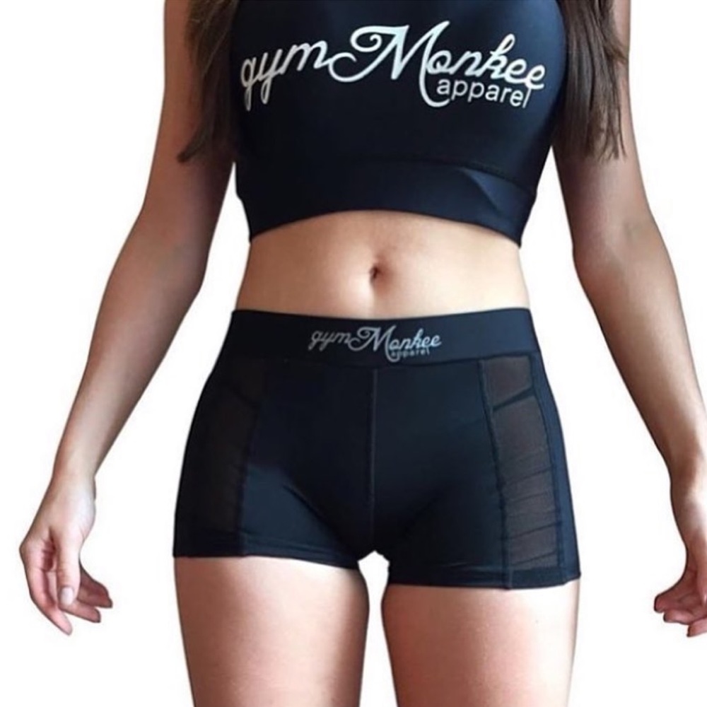 Gym Monkee Mesh Panel Shorts